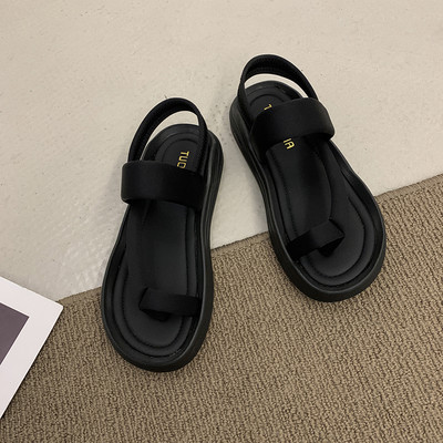 Ženske ležerne sandale od eko kože ravnog potplata