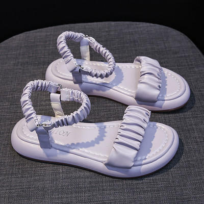 Γυναικεία casual πέδιλα με λουράκια από οικολογικό δέρμα