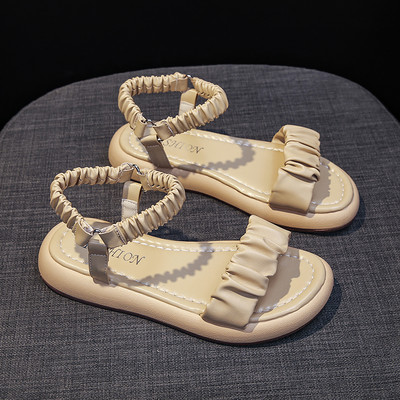 Γυναικεία casual πέδιλα με λουράκια από οικολογικό δέρμα