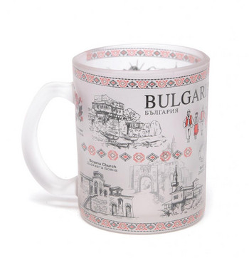 Чаша за чай, България, Стъклена, Матирана