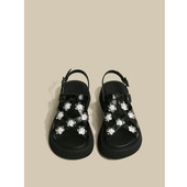 Moderne ženske sandale na cvijet od eko kože sa metalnim kopčanjem