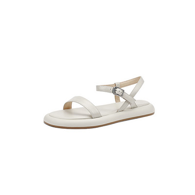 Γυναικεία casual πέδιλα από οικολογικό δέρμα με μεταλλική αγκράφα