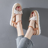 Casual γυναικεία πέδιλα με ψηλή σόλα 5εκ