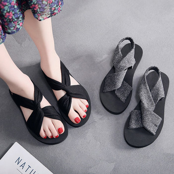 Ежедневни дамски сандали с равна подметка -два модела