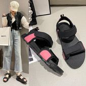 Γυναικεία casual πέδιλα με κούμπωμα velcro