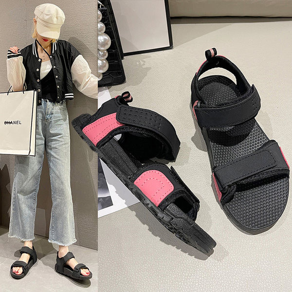 Γυναικεία casual πέδιλα με κούμπωμα velcro