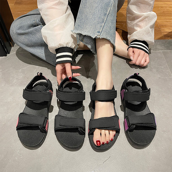 Γυναικεία casual πέδιλα με κούμπωμα velcro