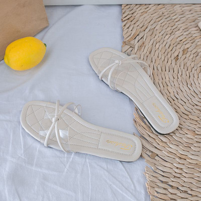 Γυναικείες casual παντόφλες με επίπεδη σόλα