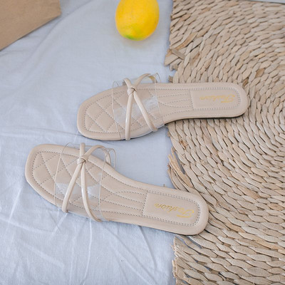 Γυναικείες casual παντόφλες με επίπεδη σόλα