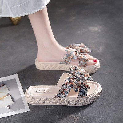 Casual παντόφλες με υφασμάτινη κορδέλα - δύο μοντέλα