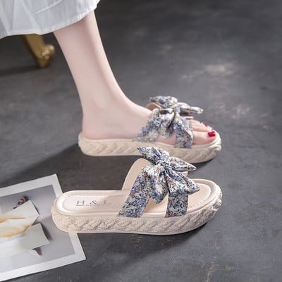 Casual παντόφλες με υφασμάτινη κορδέλα - δύο μοντέλα