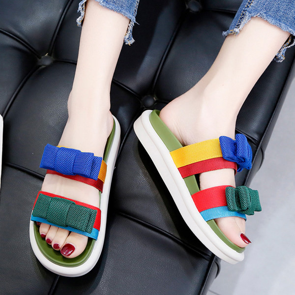 Casual papuče s ravnim potplatom - više boja