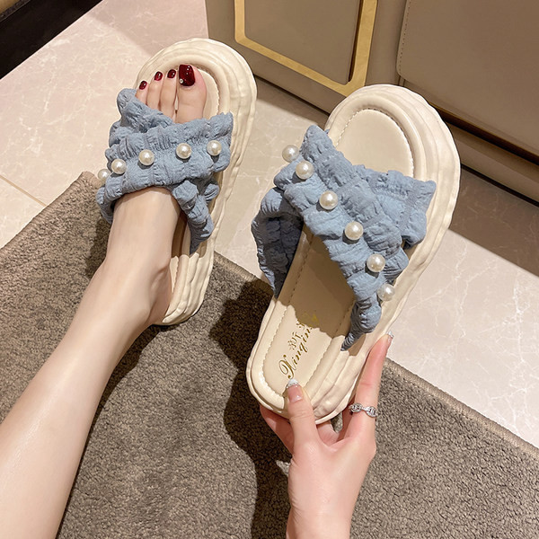 Ženske papuče sa perlama više modela