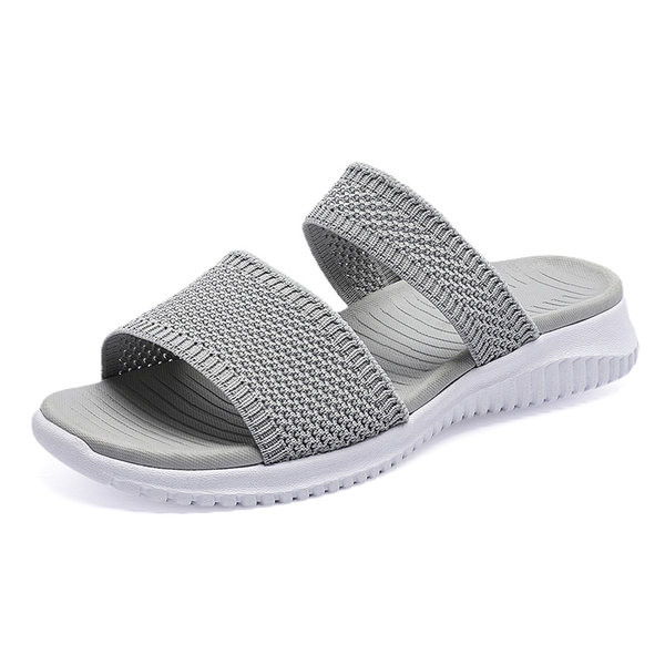 Casual παντόφλες με υφασμάτινο λουράκι - δύο μοντέλα