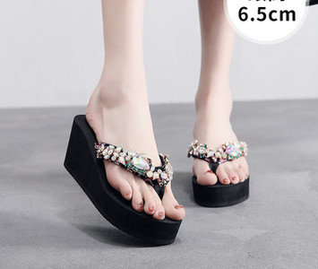Νέο μοντέλο γυναικείες παντόφλες με πέτρες - μέσα από τα δάχτυλα των ποδιών