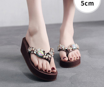 Νέο μοντέλο γυναικείες παντόφλες με πέτρες - μέσα από τα δάχτυλα των ποδιών