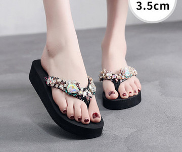 Νέο μοντέλο γυναικείες παντόφλες με πέτρες - μέσα από τα δάχτυλα των ποδιών