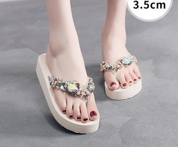 Νέο μοντέλο γυναικείες παντόφλες με πέτρες - μέσα από τα δάχτυλα των ποδιών
