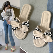 Casual χαμηλές παντόφλες με οικολογική δερμάτινη κορδέλα