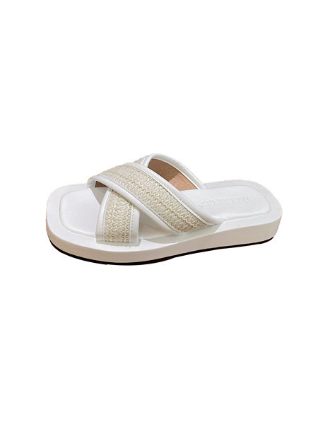 Γυναικείες casual παντόφλες χιαστί με λουράκι