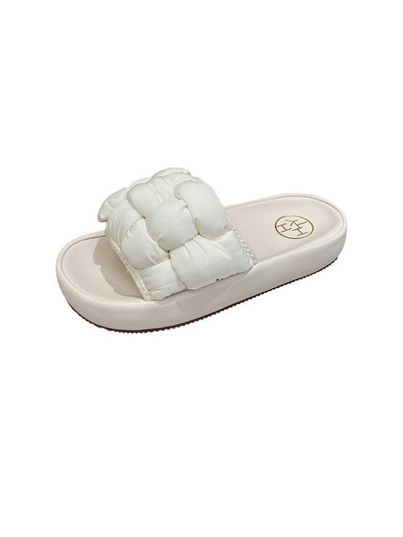 Ženske ležerne papuče s pletenim naramenicama