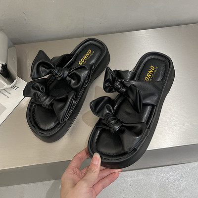 Casual papuče s trakama od eko kože