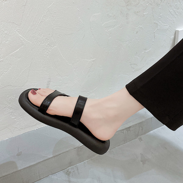 Ženske casual papuče s ravnim potplatom - tri boje