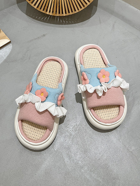 Ženske tekstilne papuče u više boja