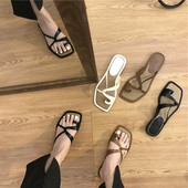 Casual γυναικείες έκο δερμάτινες παντόφλες σε τρία χρώματα