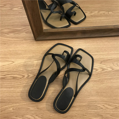 Casual γυναικείες έκο δερμάτινες παντόφλες σε τρία χρώματα