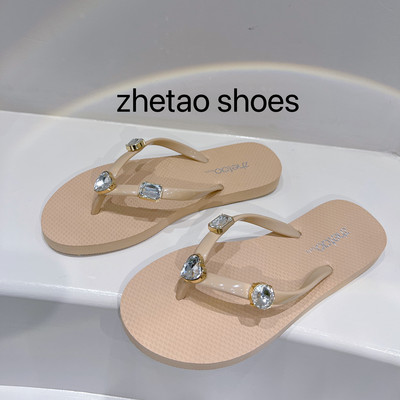 Νέο μοντέλο γυναικείες καλοκαιρινές σαγιονάρες με πέτρες