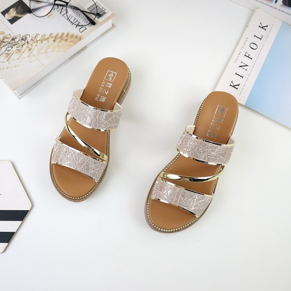 Γυναικείες casual τετράγωνες παντόφλες με τακούνι