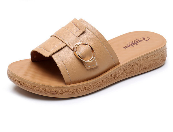 Casual γυναικείες παντόφλες από οικολογικό δέρμα σε πολλά χρώματα