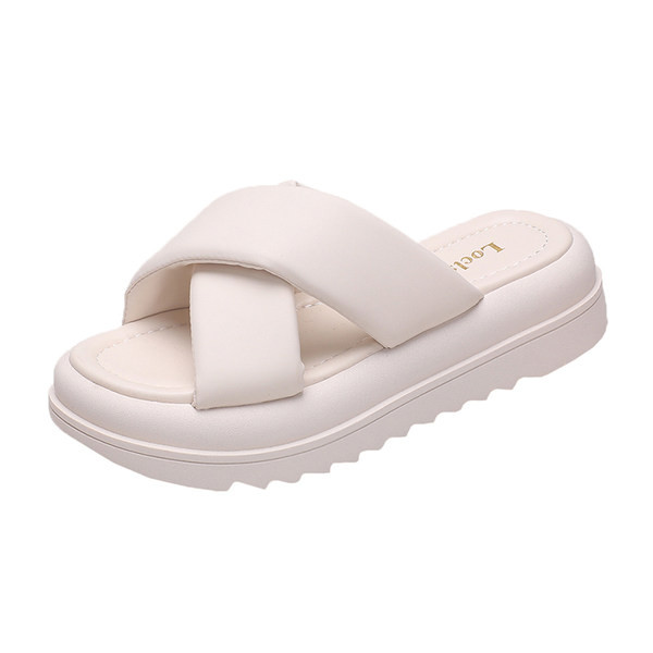 Γυναικείες casual παντόφλες με χιαστί τιράντες σε τρία χρώματα