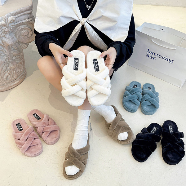 Γυναικείες μοντέρνες οικολογικές παντόφλες επίπεδη σόλα