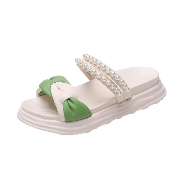 Ženske papuče s debelim potplatom od 4,5 cm i ukrasnim perajama