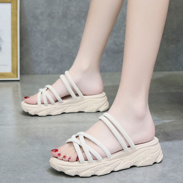 Casual ženske papuče sa visokim potplatom 5cm