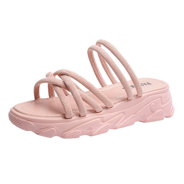 Casual ženske papuče sa visokim potplatom 5cm