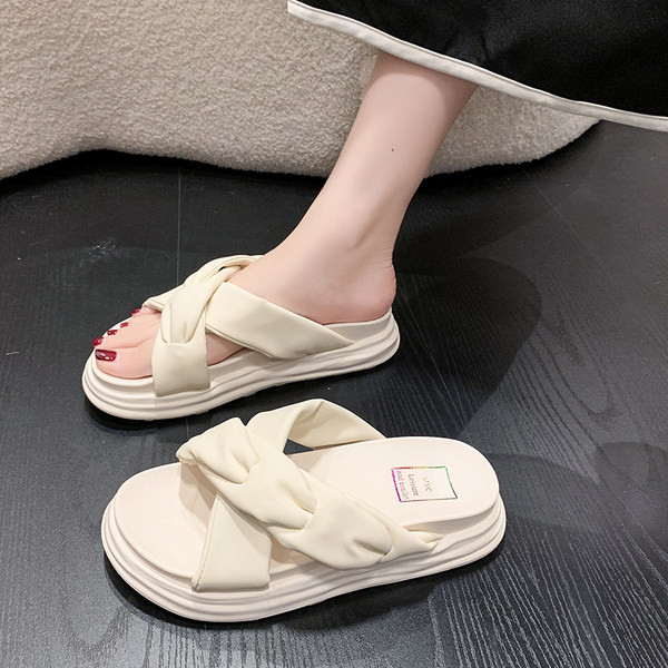 Novi model ženskih papuča sa ukrštenim naramenicama - tri boje