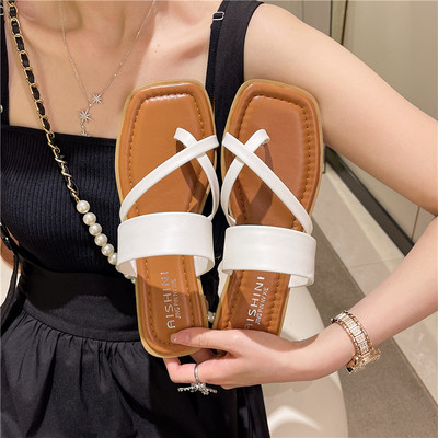 Γυναικείες παντόφλες με λουράκια από οικολογικό δέρμα - διάφορα μοντέλα