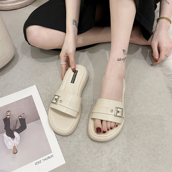 Ženske casual papuče s kopčom