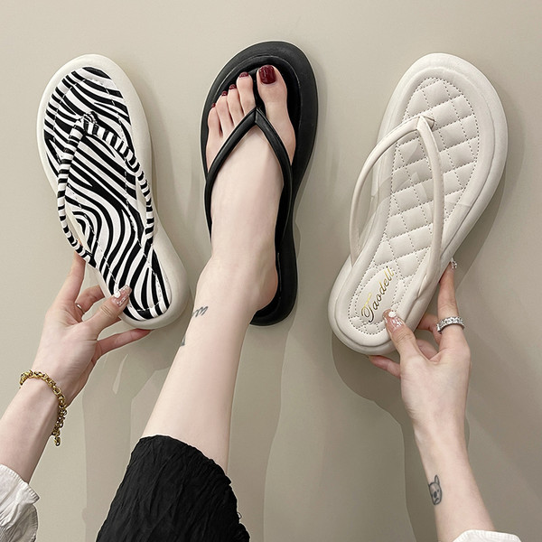 Ženske casual japanke s ravnim potplatom