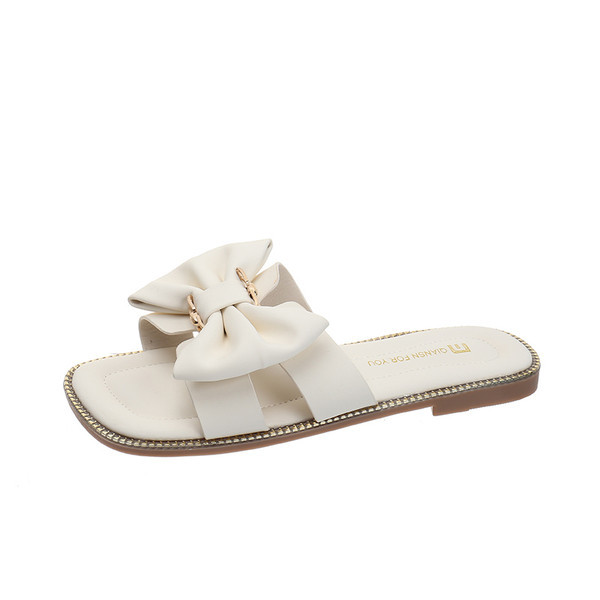 Γυναικείες παντόφλες με κορδέλα σε τρία χρώματα