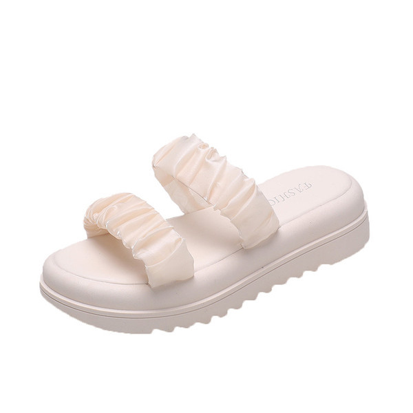 Ležerne papuče s nabranim naramenicama