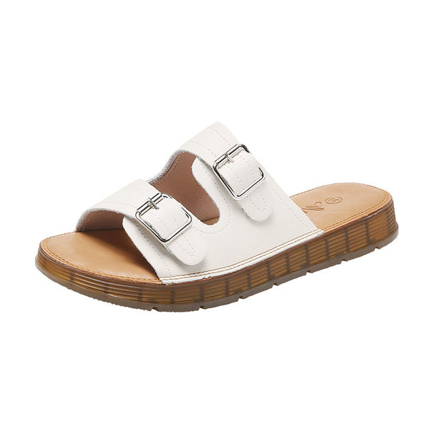 Ženske papuče od eko kože sa kopčama