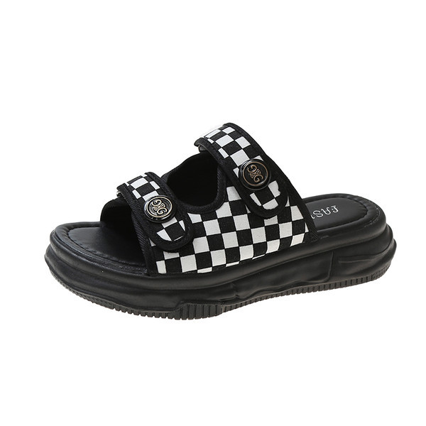 Ženske casual papuče s čičak zakrpama