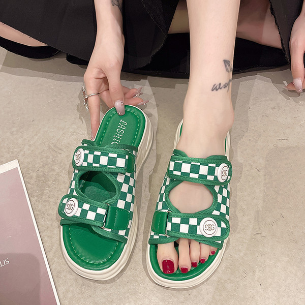 Ženske casual papuče s čičak zakrpama