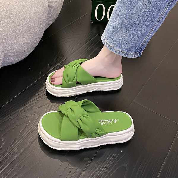 Ženske casual papuče s grubim potplatom - tri boje