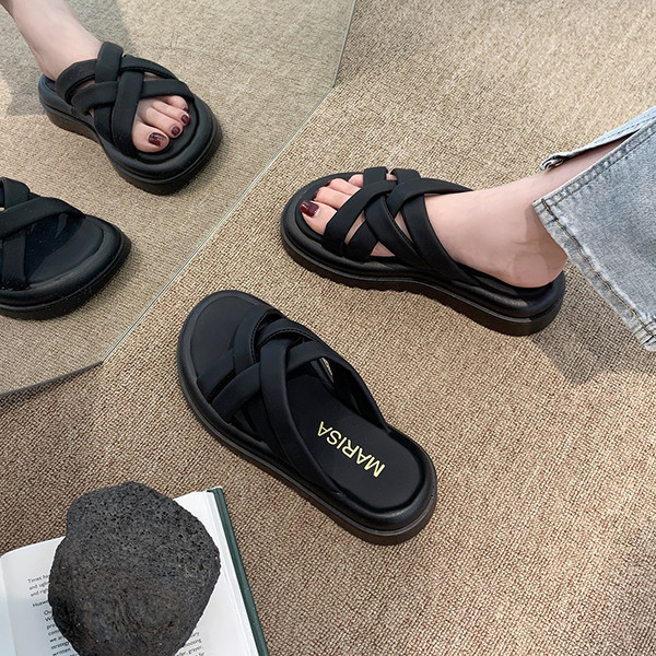 Παντόφλες νέο μοντέλο με ψηλή σόλα 4,5cm για γυναίκες