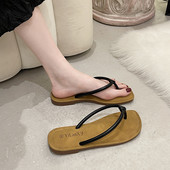 Έκο δερμάτινες παντόφλες με τετράγωνη επίπεδη σόλα για γυναίκες